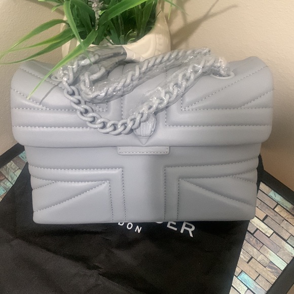 Kurt Geiger London Kensington Union Jack Leather Chain Strap Bag - Picture 16 of 16